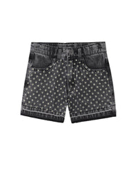 Short en denim - Black