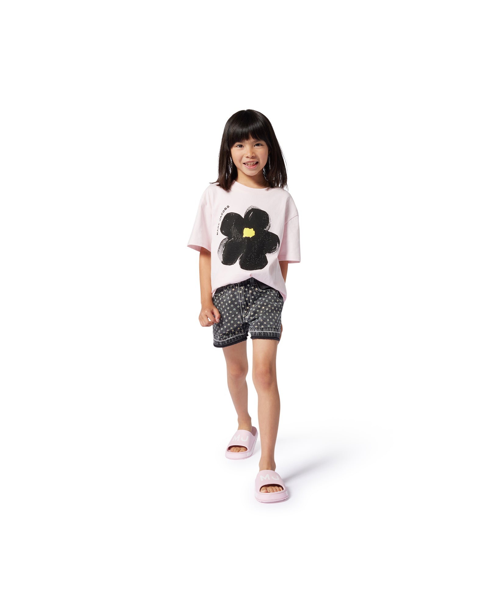 Short en denim - Black