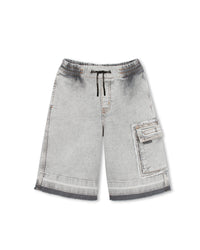 Bermuda long en denim - Black