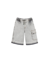 Bermuda long en denim - Black
