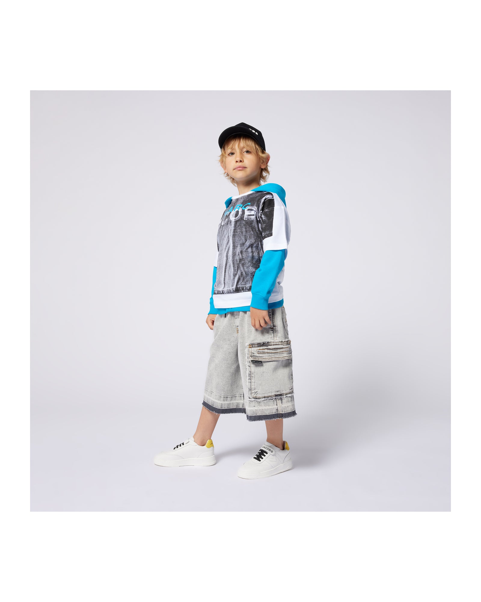 Bermuda long en denim - Black