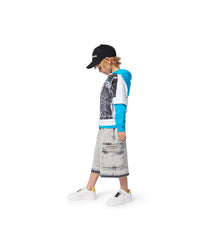 Bermuda long en denim - Black