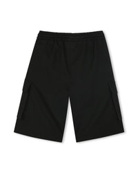 Bermuda long multipoches en toile légère - Black