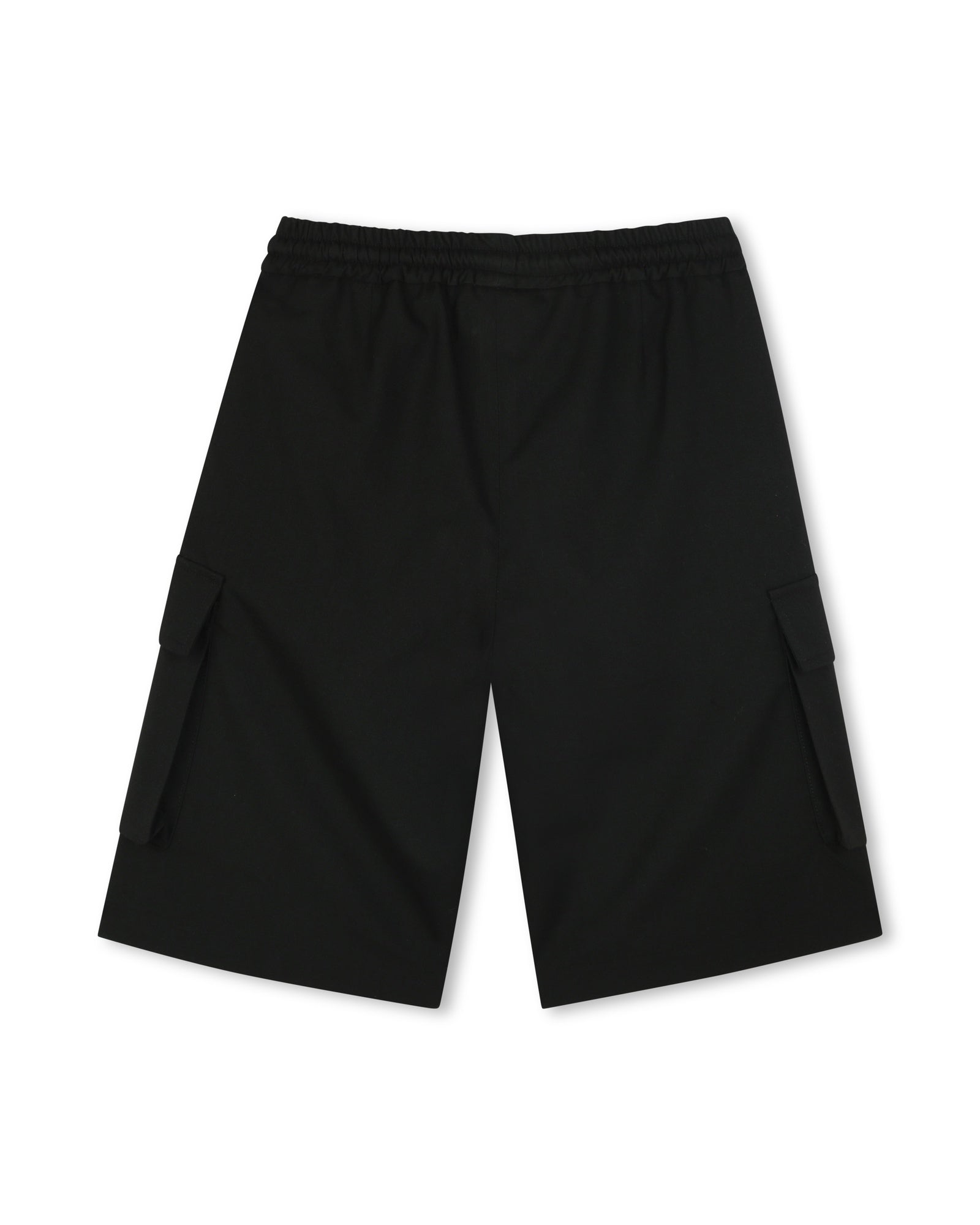 Bermuda long multipoches en toile légère - Black