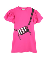 Robe avec à manches volumineuses - Malabar Fluo