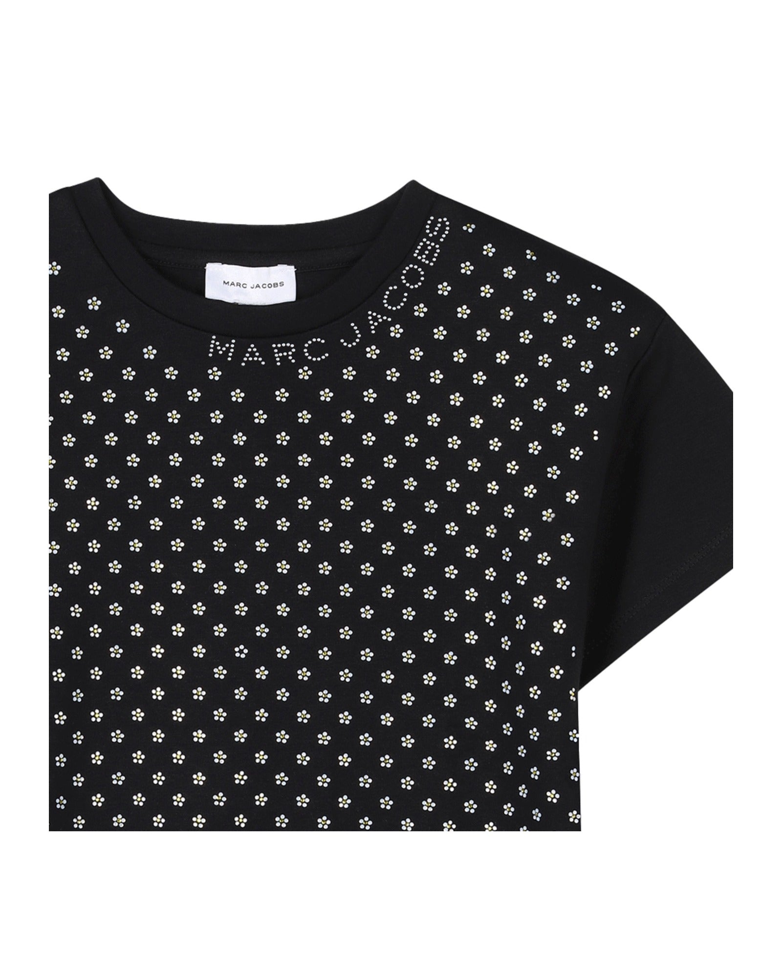 Robe à strass Marguerites - Black