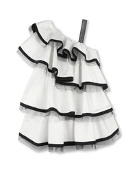 Robe de cérémonie à volants - Offwhite