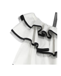 Robe de cérémonie à volants - Offwhite