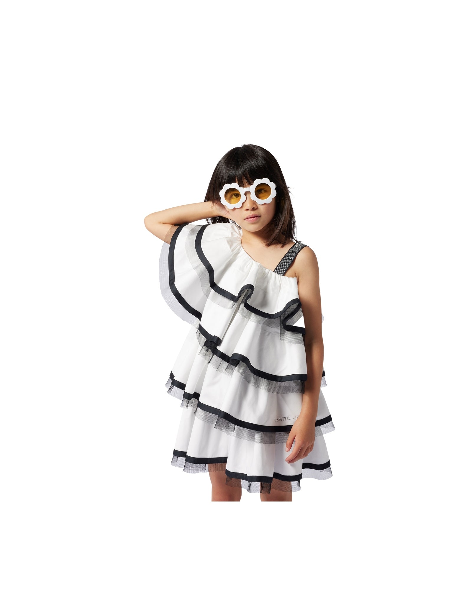 Robe de cérémonie à volants - Offwhite