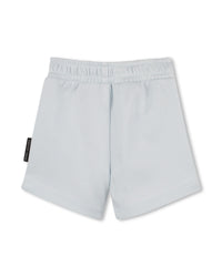 Ensemble t-shirt short avec logo en coton - Bleu Glacier