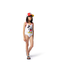 1-piece swimming costume - Ivory Pastel