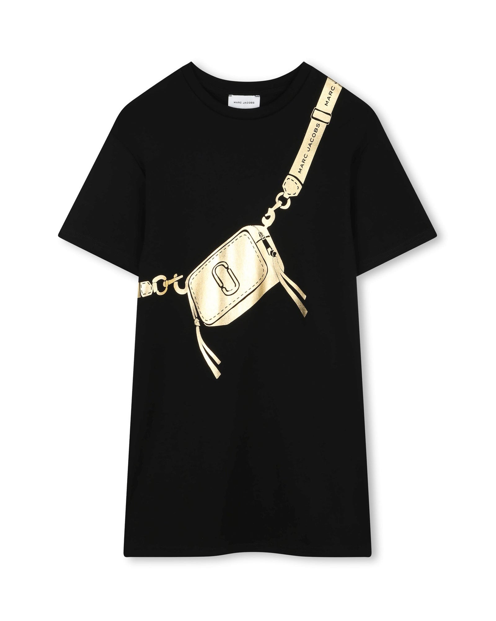 Robe à illustration trompe l'œil - Black