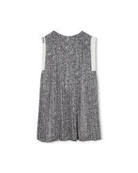 Robe plissée avec imprimé - Black