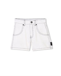 Monogrammed shorts - Chalk