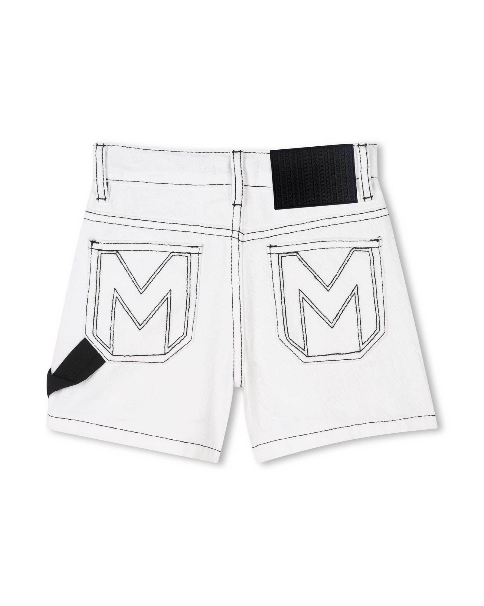 Monogrammed shorts - Chalk