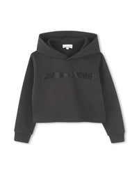 Sweatshirt court à capuche - Black
