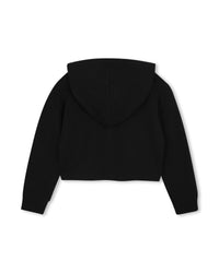 Sweatshirt court à capuche - Black