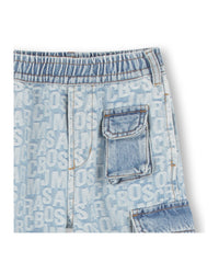 Pantalon Monogramme en denim - Denim Blue