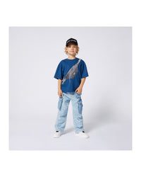 Pantalon Monogramme en denim - Denim Blue