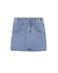 Jupe courte en denim - Denim Blue