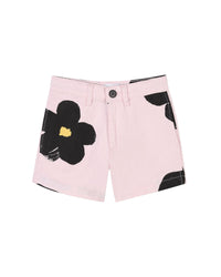 Short à imprimé monogramme en coton - Rosee