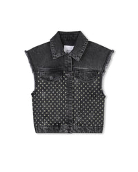 Veste sans manches en denim - Black