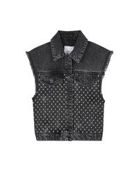 Veste sans manches en denim - Black