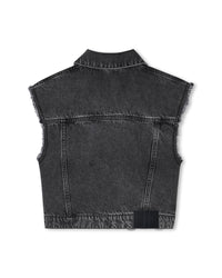 Veste sans manches en denim - Black