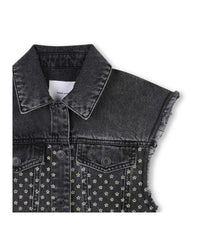Veste sans manches en denim - Black