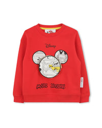 Sweatshirt en molleton - Rouge Orange