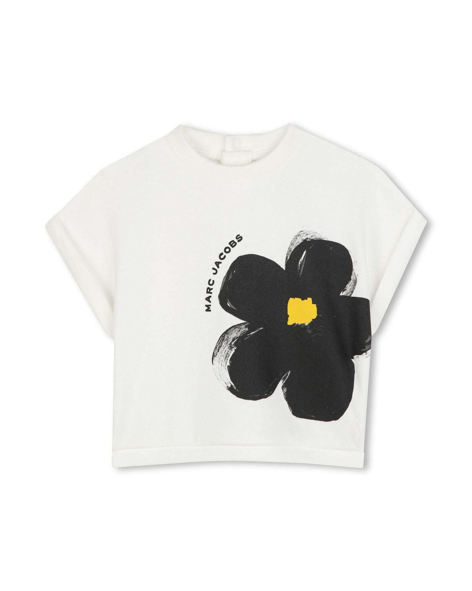 Calecon t-shirt set with cotton logo - Ivory Past