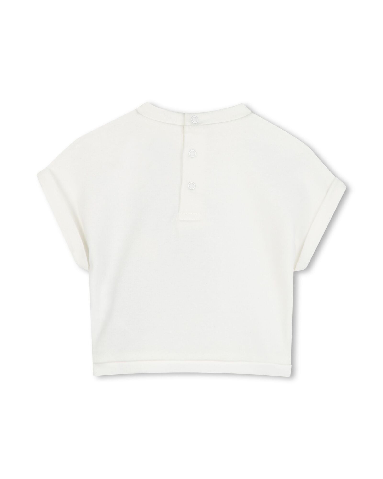 Calecon t-shirt set with cotton logo - Ivory Past