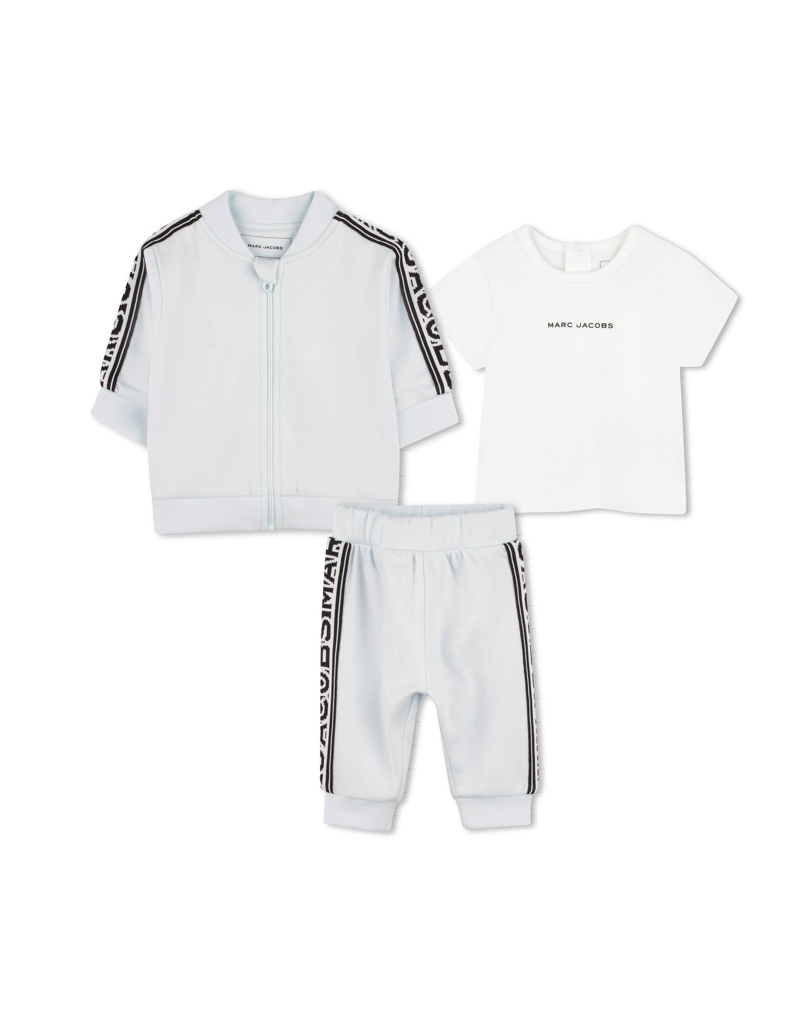 3-piece set with cotton logo - Glacier Blue