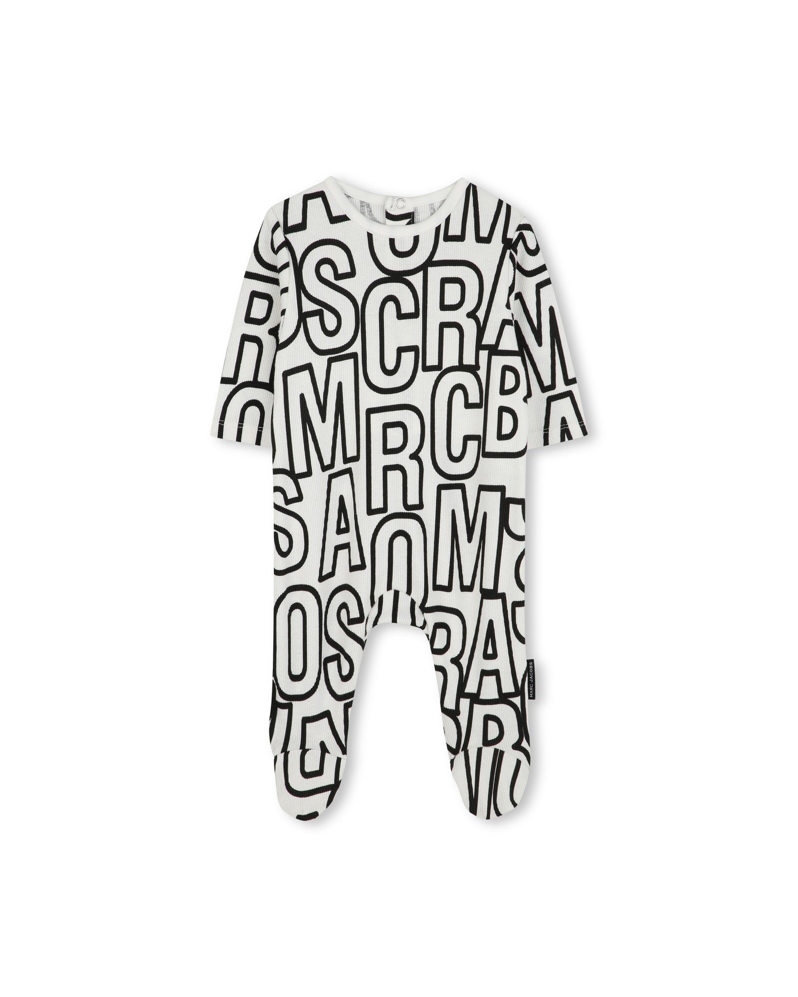 3-piece pyjama set with cotton logo - Ivory Past