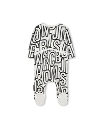 3-piece pyjama set with cotton logo - Ivory Past