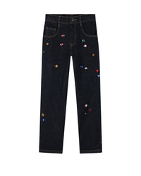 Pantalon ajustable en denim - Denim Blue