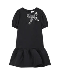 Robe de cérémonie à manches courtes - Black