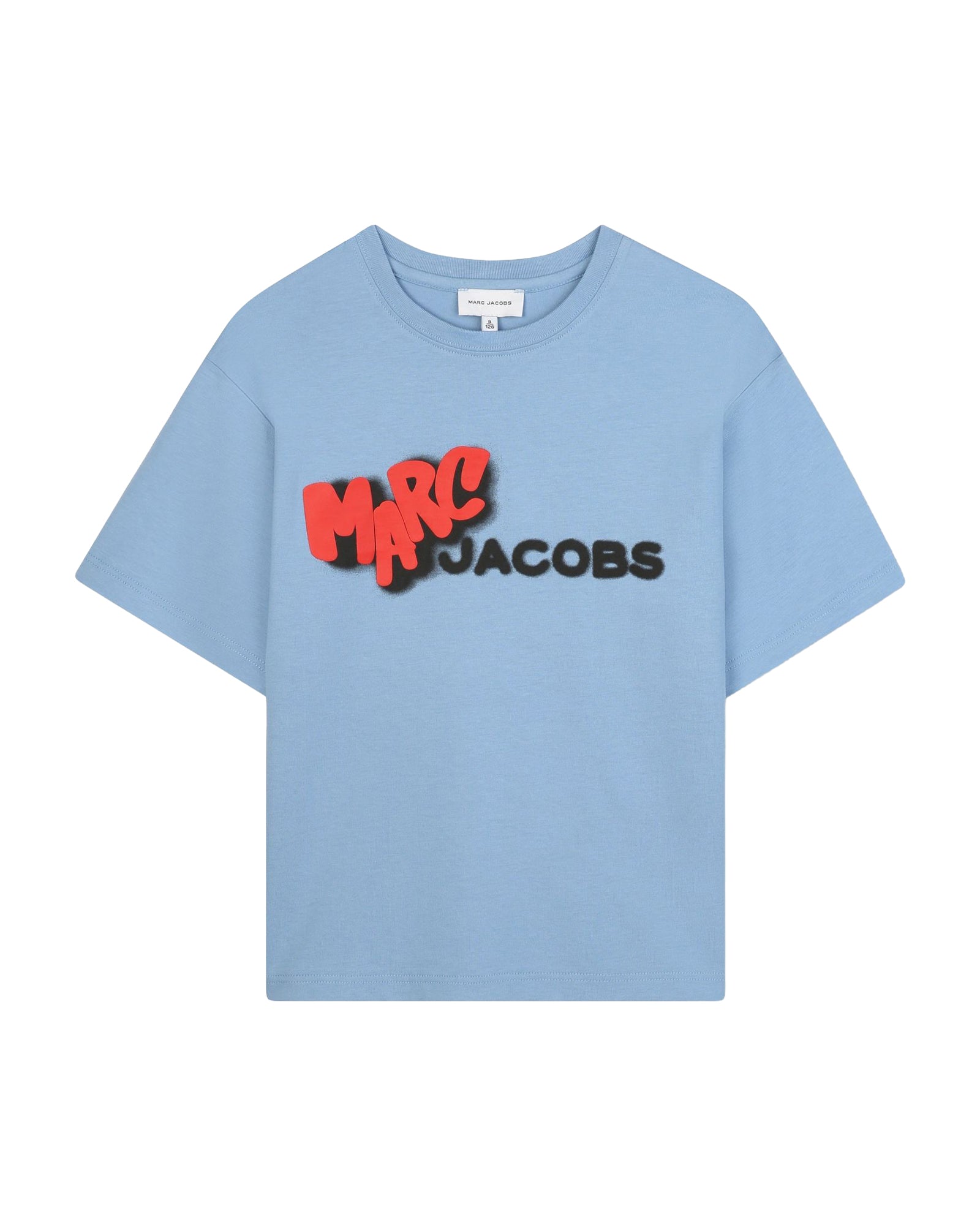T-shirt manches courtes à logo - Bleu Delave
