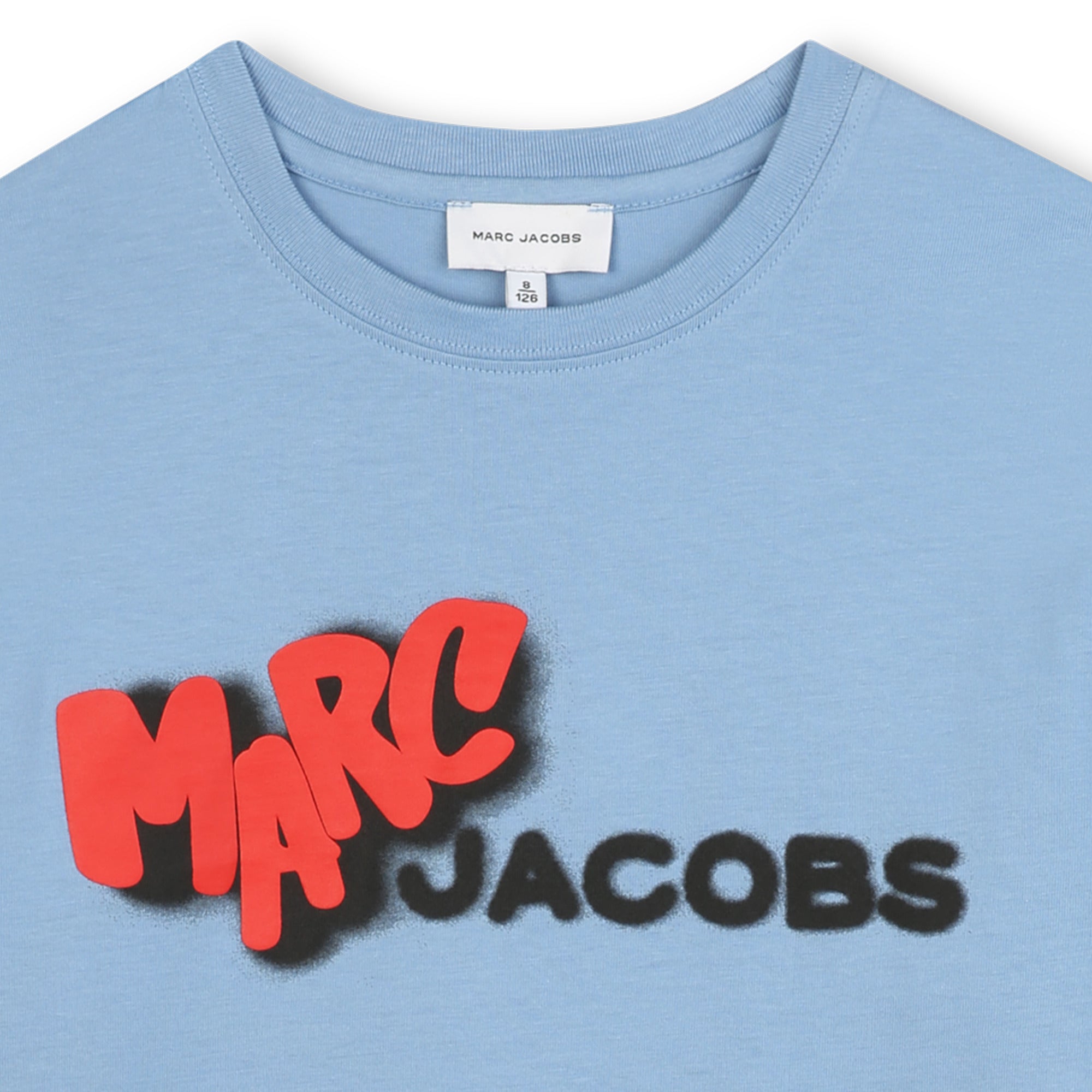 T-shirt manches courtes à logo - Bleu Delave