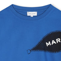 Trompe l'oeil T-shirt - Bleu Vif