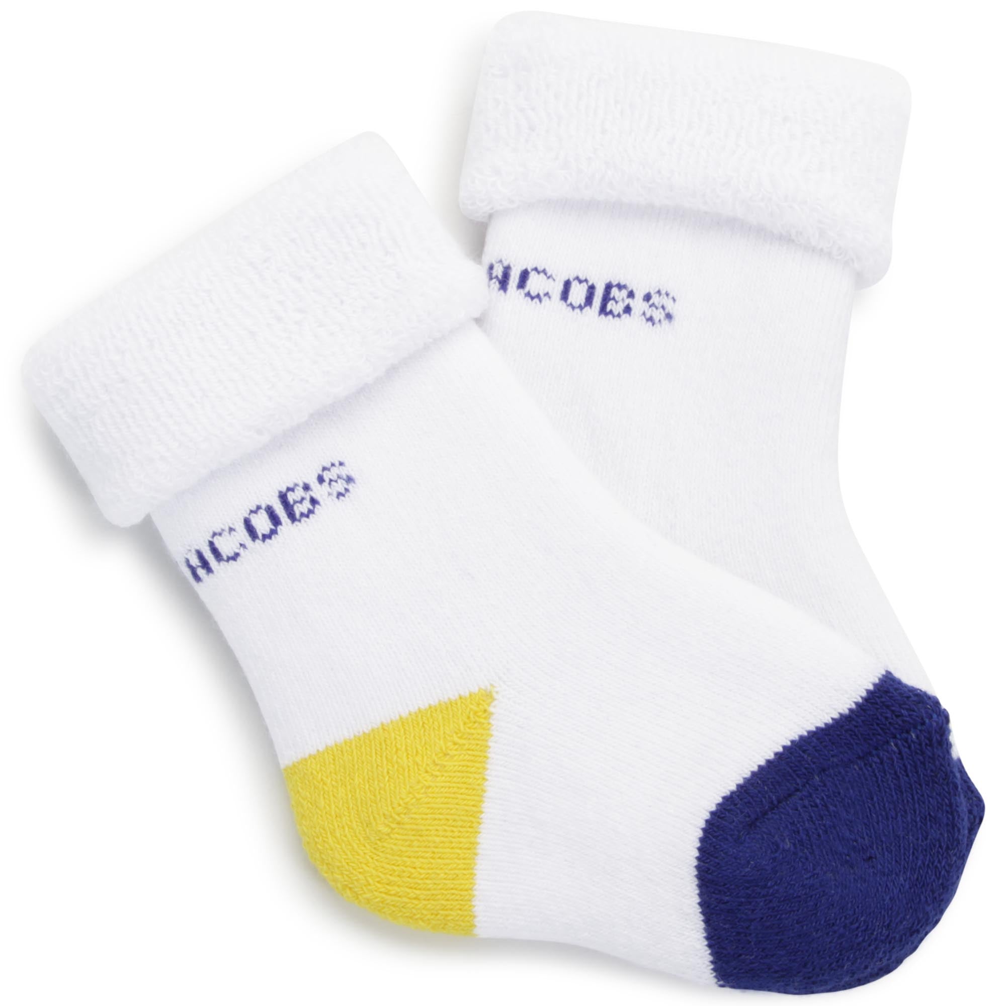 Set de 2 paires de chaussettes en coton - Bleu roi