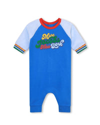 Cotton jumpsuit - Email blue