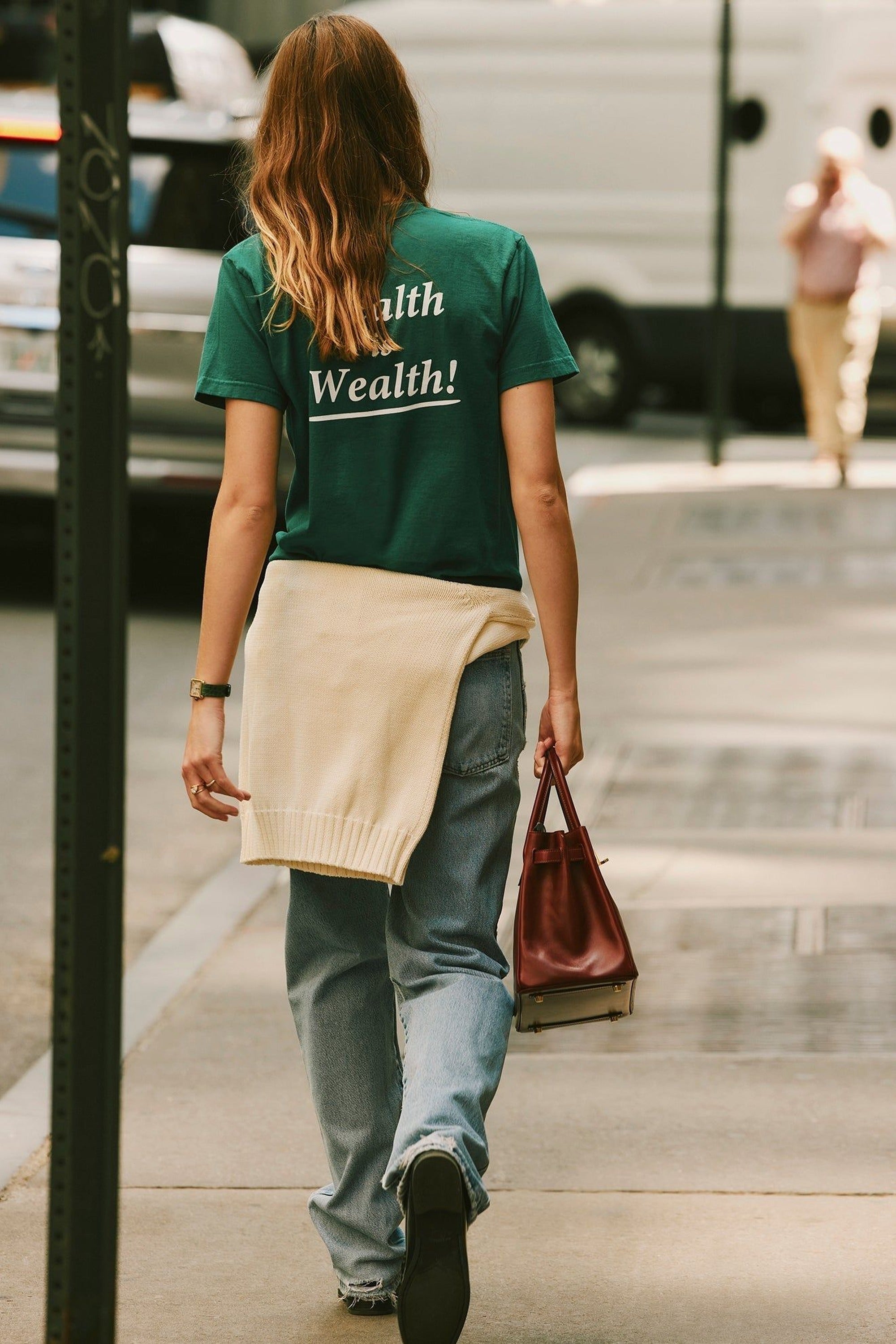 T-shirt Health Is Weal à impression - Alpine