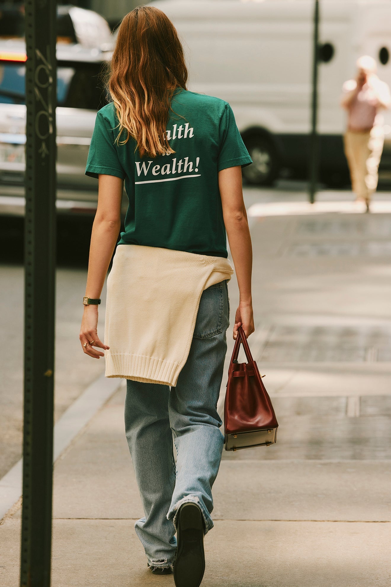 T-shirt Health Is Weal à impression - Alpine