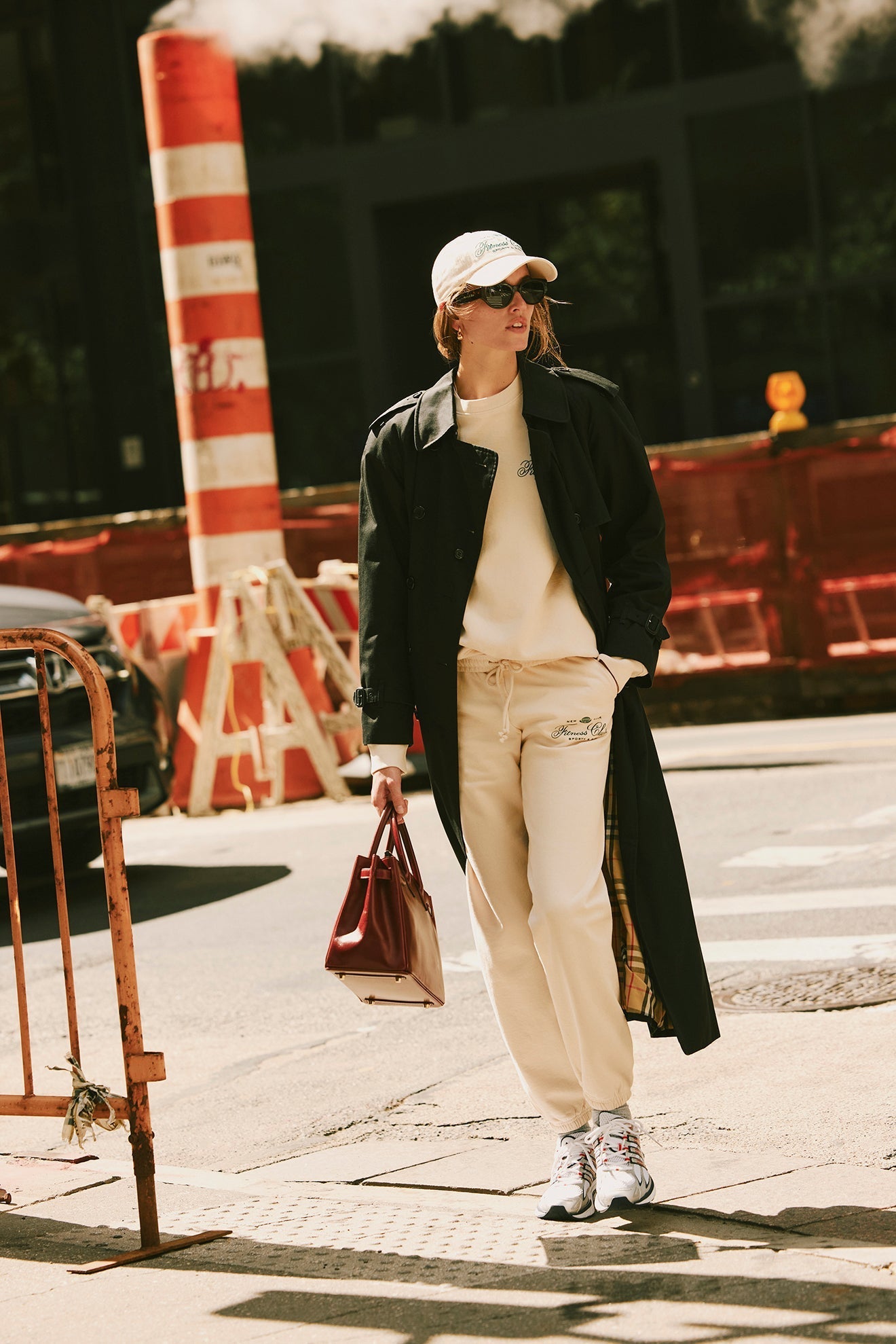 Pantalon de survêtement imprimé - Cream