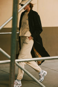 Pantalon de survêtement imprimé - Cream