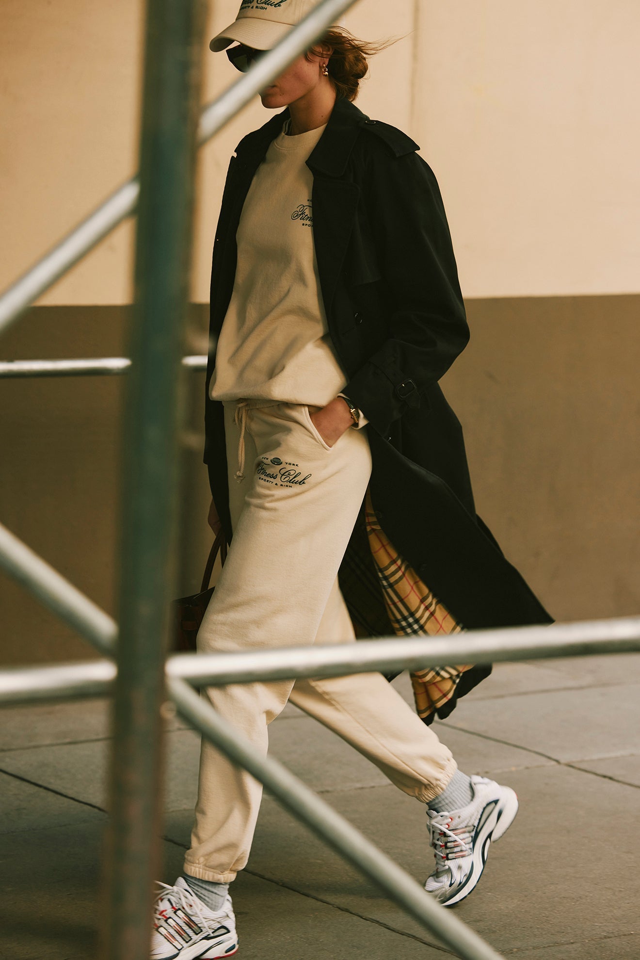 Pantalon de survêtement imprimé - Cream