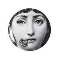 Assiette Tema e Variazioni n°137 en porcelaine - Noir & Blanc