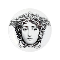 Tema e Variazioni n.217 porcelain plate - Black & White