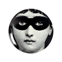Tema e Variazioni n.22 porcelain plate - Black & White